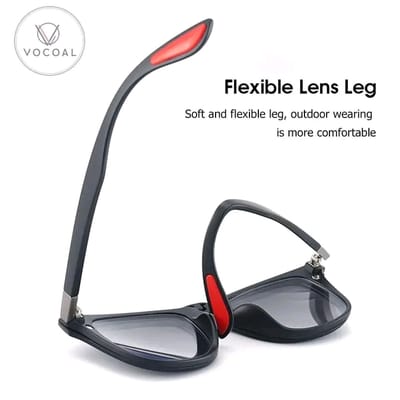 Vocoal 5 in 1 Sunglasses Set Magnetic Snap-On Glasses Unisex Lenses Retro Frame_img_1