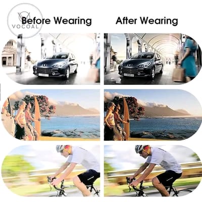Vocoal 5 in 1 Sunglasses Set Magnetic Snap-On Glasses Unisex Lenses Retro Frame_img_5