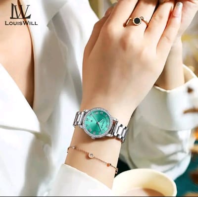 🍁 LouisWill Ladies Retro Diamond Steel Strap Watches..._img_7