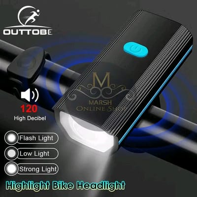 💥Outtobe Bicycle Lamp Headlight Multi-Function 2-In-1 Headlight With Speaker_img_0