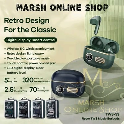 💥Remax TWS-39 Retro True Wireless Stereo Earphones_img_0