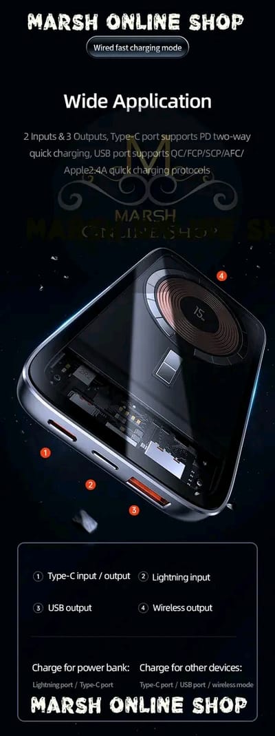 💥USAMS CD184 10000mAh PD 20W Aluminum Magnet WirPower Bankeless_img_8