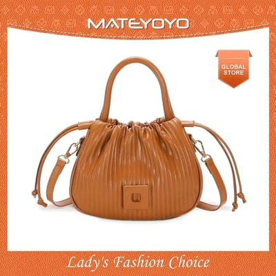 👜MATEYOYO Women Shoulder Bag Soft PU Bags Drawstring Bag Fashion_img_0