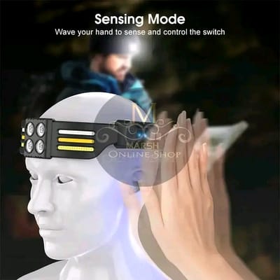 💥Outtobe COB Intelligent Sensing LED Multifunctional Seven Gear Headlamp_img_6
