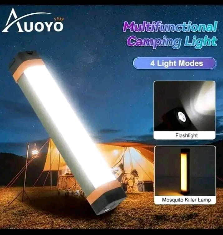 🔥Auoyo Camping Light Tube Mosquito Repellent Lamp USB Rechargeable Flas-hlight...