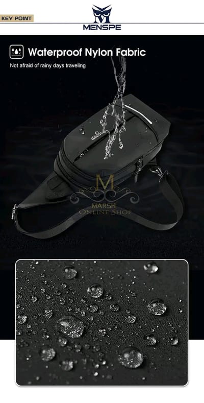 💥MENSPE Men's Chest Bag Cross Body Bag Pouch Bag Travel Shoulder Bag_img_5