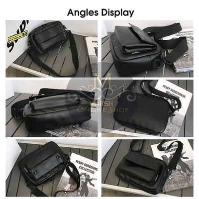 💥LouisWill Men Bag Shoulder Bag Crossbody Bag Men's Splash Proof Bag PU Large_img_7