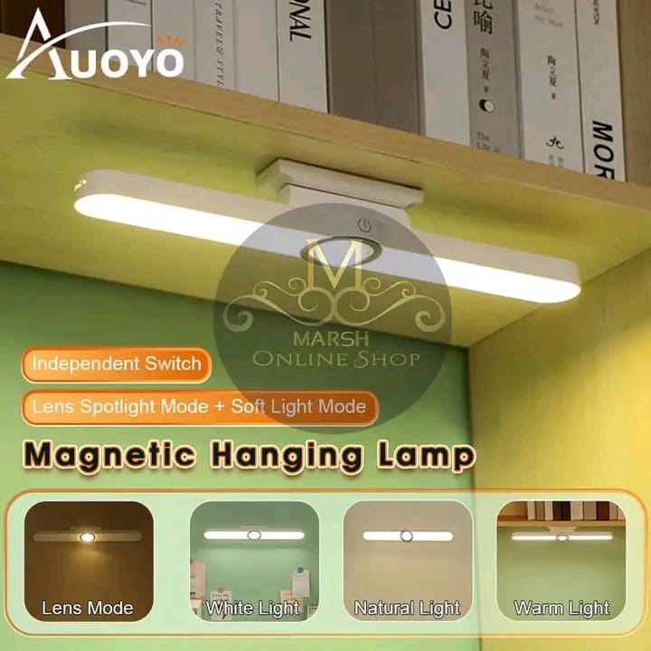 💥Auoyo Magnetic Study Lamp Dual Mode Switch Magnetic Absorption Three Color Reading Desk Lamp