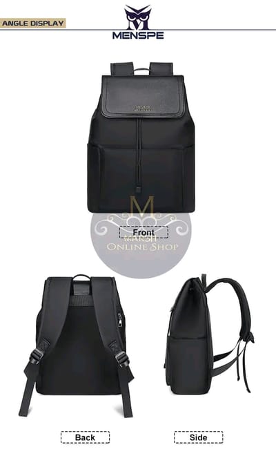 MENSPE Men Laptop Backpack Large Capacity Business Bag College Backpack Waterproof Travel Backpack_img_6