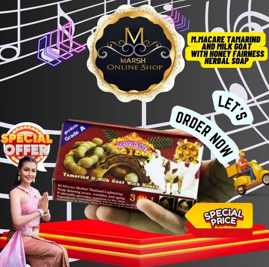 🔰👉M.MACARE Tamarind and Milk Goat with Honey Fairness Herbal Soap