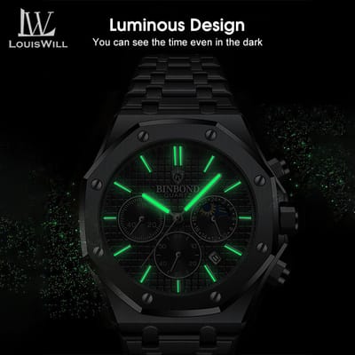 💥LouisWill Multi-function Waterproof Watch With Calendar_img_3