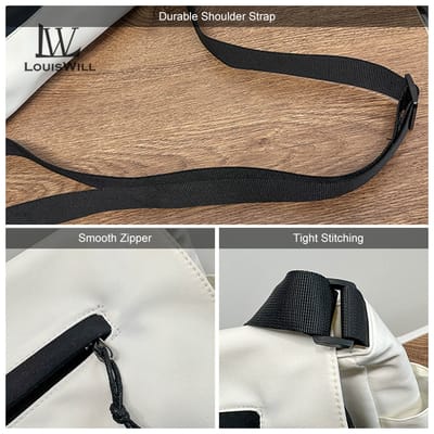 💥LouisWill Crossbody Bag Large Capacity Shoulder Bag Waterproof Anti-Thief Sling Bag Street Shoulder Bag_img_4
