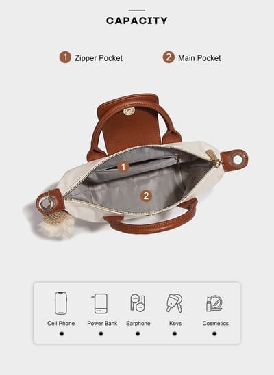 💥MATEYOYO Women Handbag Korean Sling Bag Ins Fashion Shoulder Bag Dual Use Leisure Style Casual Summer Hand Bag Messenger Bag Women Beach Bag Oxford Bag_img_8