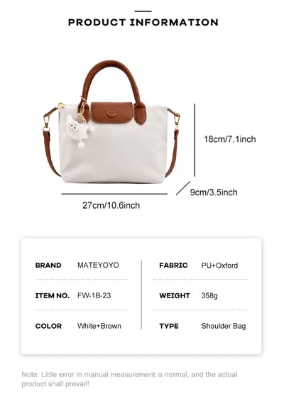 💥MATEYOYO Women Handbag Korean Sling Bag Ins Fashion Shoulder Bag Dual Use Leisure Style Casual Summer Hand Bag Messenger Bag Women Beach Bag Oxford Bag_img_11