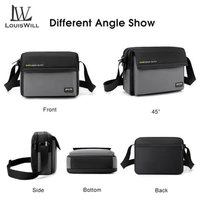 💥LouisWill Crossbody Bag Large Capacity Shoulder Bag Waterproof Anti-Thief Sling Bag Street Shoulder Bag_img_2