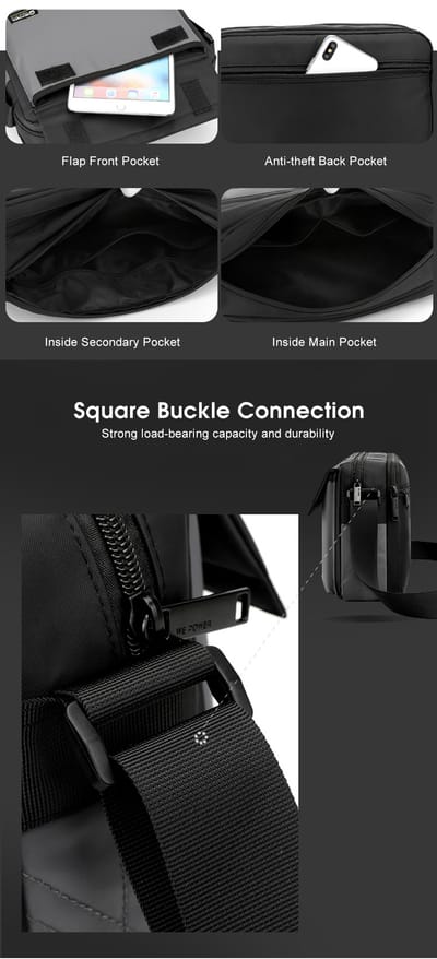 💥LouisWill Crossbody Bag Large Capacity Shoulder Bag Waterproof Anti-Thief Sling Bag Street Shoulder Bag_img_14