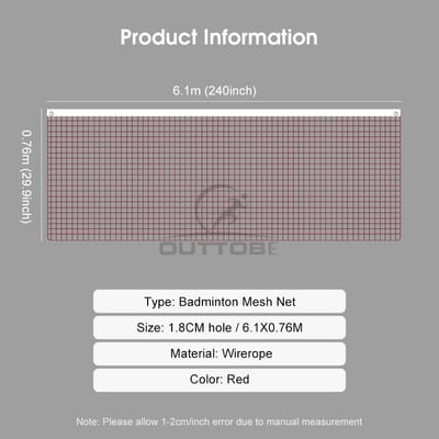 💥Outtobe Standard Badminton Mesh Net_img_6