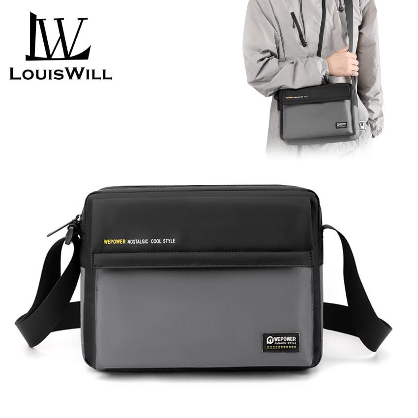 💥LouisWill Crossbody Bag Large Capacity Shoulder Bag Waterproof Anti-Thief Sling Bag Street Shoulder Bag
