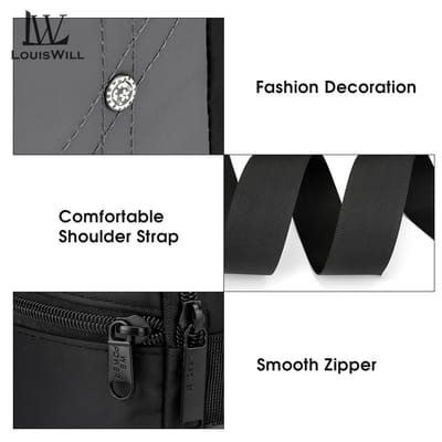 💥LouisWill Crossbody Bag Large Capacity Shoulder Bag Waterproof Anti-Thief Sling Bag Street Shoulder Bag_img_8