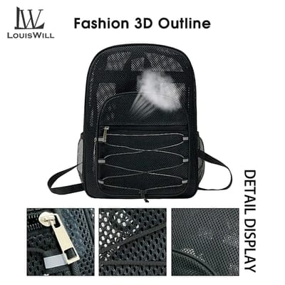 💥LouisWill Breathable Backpack with Elastic Cord for Commuting Swimming/Outdoor/Sports_img_4