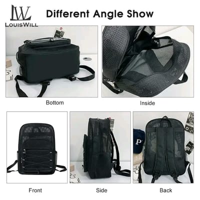 💥LouisWill Breathable Backpack with Elastic Cord for Commuting Swimming/Outdoor/Sports_img_5