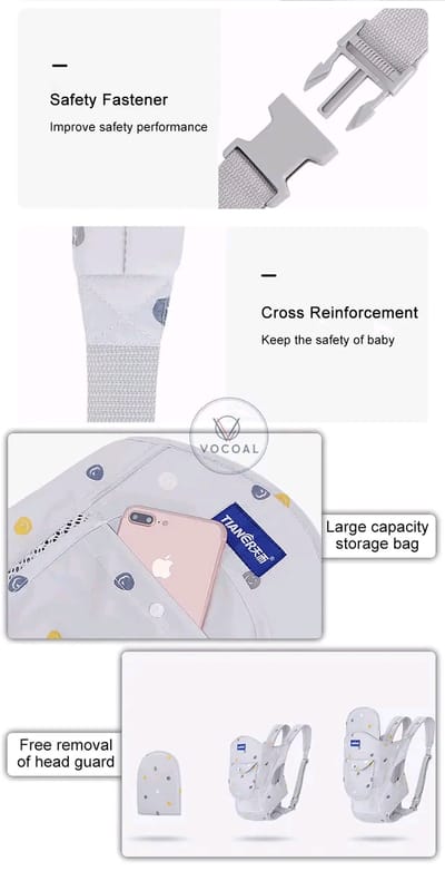 Vocoal Lightweight Adjustable Straps Baby Carrier_img_8