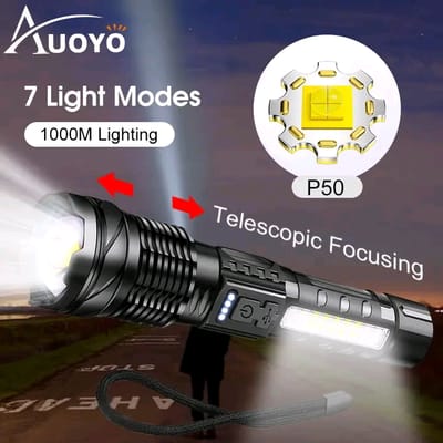 Auoyo Waterproof Multifunctional Telescopic Focusing 2000m Super Bright light_img_0