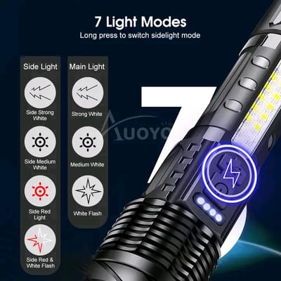 Auoyo Waterproof Multifunctional Telescopic Focusing 2000m Super Bright light_img_2