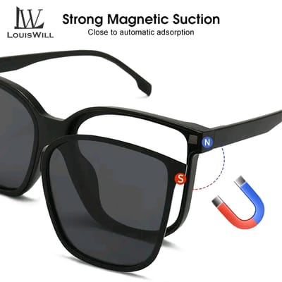 LouisWill Unbreakable UV Protection Three In One Magnetic  Absorption Sunglasses_img_1