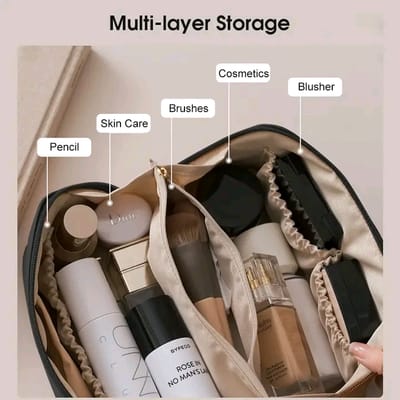 💥LouisWill Portable Cosmetic Bag Case with Zipper_img_2