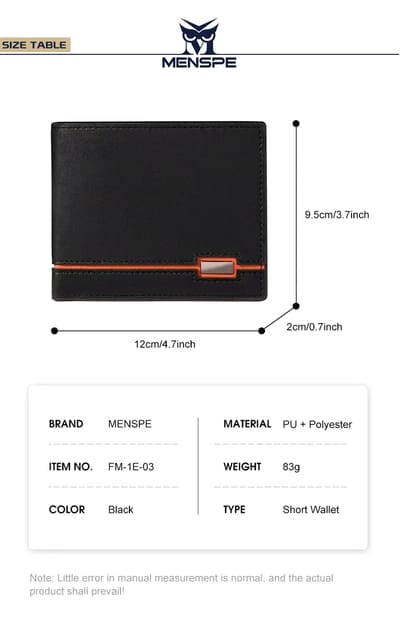 MENSPE Soft PU Menz Wallet_img_23