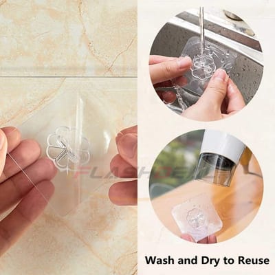 MAYTTO 8PCS Adhesive Hooks No-Drill_img_5