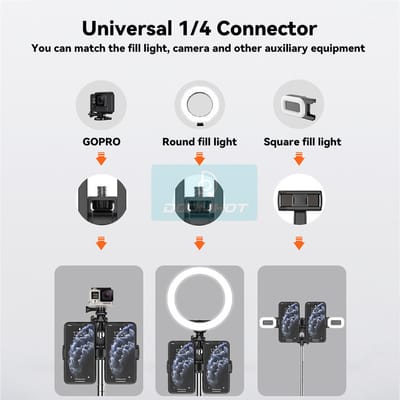 DoomHot Selfie Stick / Accessories Bluetooth Remote Dual Cell Phone Holder_img_2