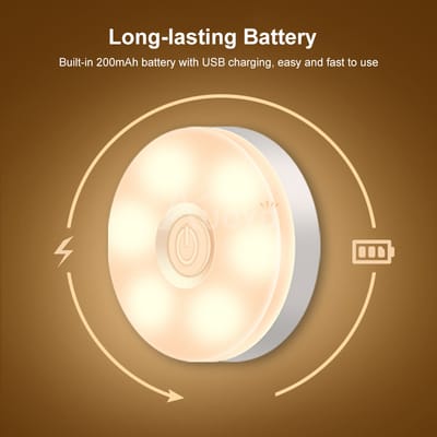 Auoyo LED Night Light Motion-Sensing Lamp Portable Night Lamp_img_4