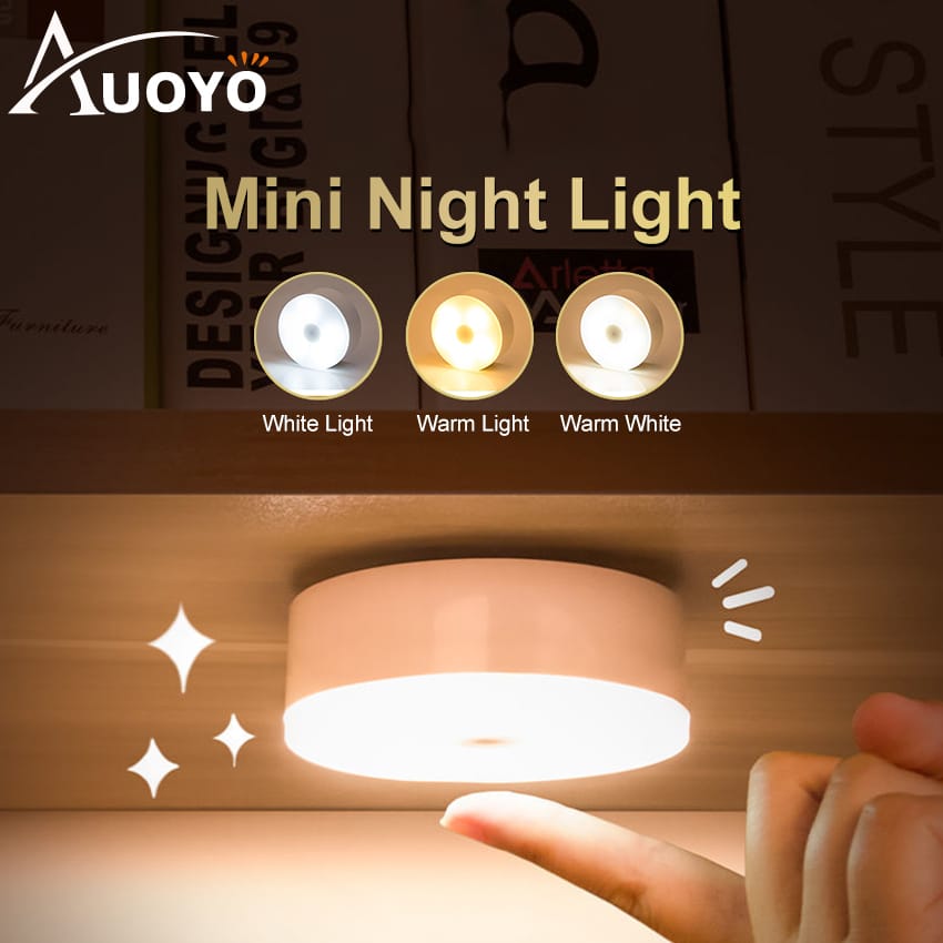 Auoyo LED Night Light Motion-Sensing Lamp Portable Night Lamp