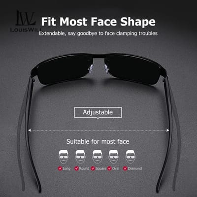 LouisWill Men Glasses Outdoor Sports Glasses_img_1