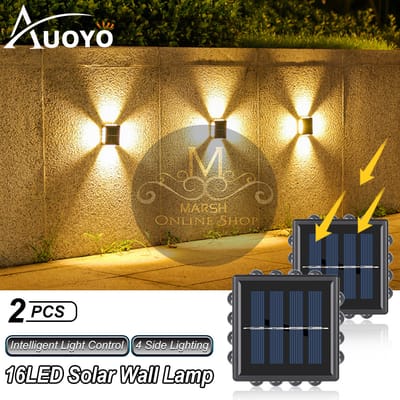 🔰✅Auoyo 2PCS Solar Wall Lamp Outdoor_img_1