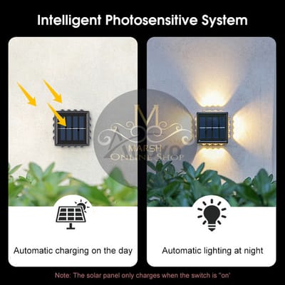 🔰✅Auoyo 2PCS Solar Wall Lamp Outdoor_img_5