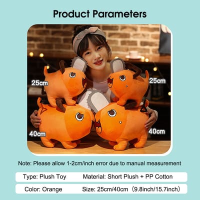 HelloKimi Plush Toys Chainsaw Anime Man_img_6