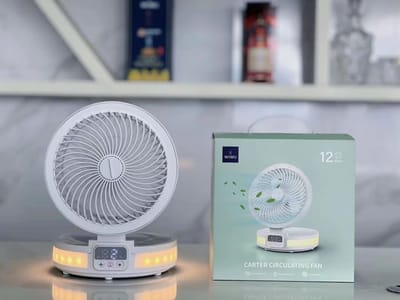🔰💥WiWu FS05 LED Display Control Panel Rechargeable Fan (4000mAh Battery)_img_0