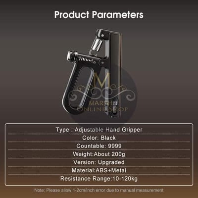 💥Outtobe Hand Gripper 10-120KG Adjustable Hand Exerciser Grip Strength Trainer Automatic Counting Hand Spring Gripper_img_6