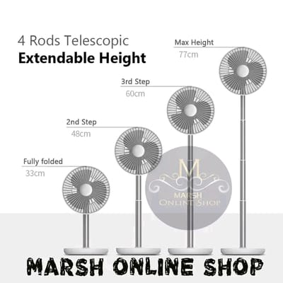 💥JISULIFE FA13P Rechargeable Desk Fan 8000mAh_img_2