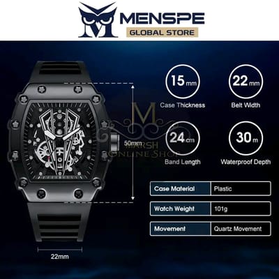💥MENSPE Men Watch Sports Wrist Watch Waterproof Simple Sport Watch_img_3