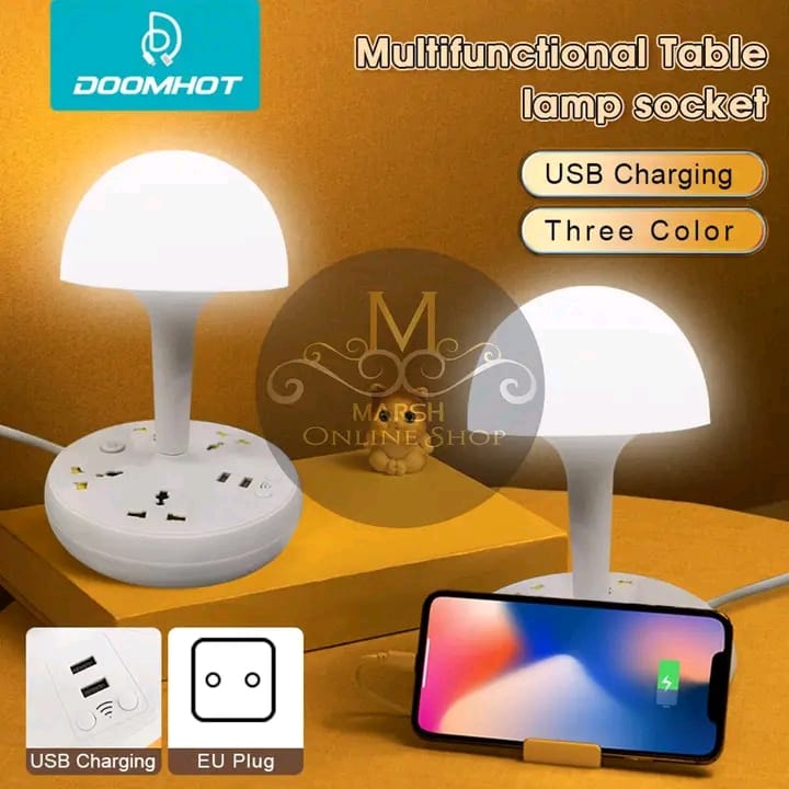 ð¥Doomhot Row socket Lamp Multifunctional European Standard Perforated Night Light