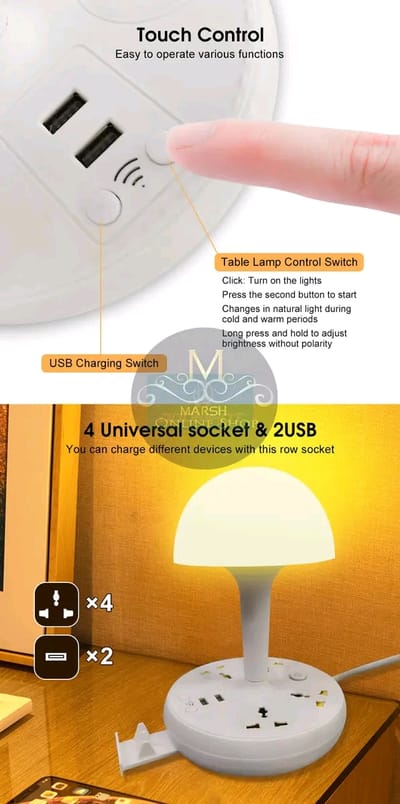 ð¥Doomhot Row socket Lamp Multifunctional European Standard Perforated Night Light_img_5