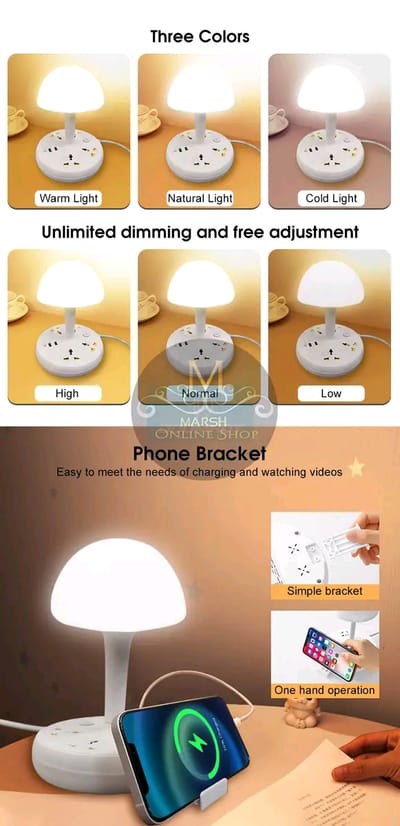 ð¥Doomhot Row socket Lamp Multifunctional European Standard Perforated Night Light_img_4