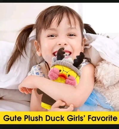 HelloKimi 30cm Mimi Ins Little Yellow Duck Dol Plush Shoft Toy_img_2