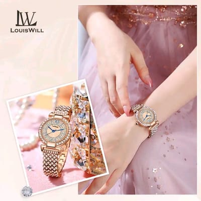 ð¥LouisWill Steel Strap Waterproof Wristwatch_img_2