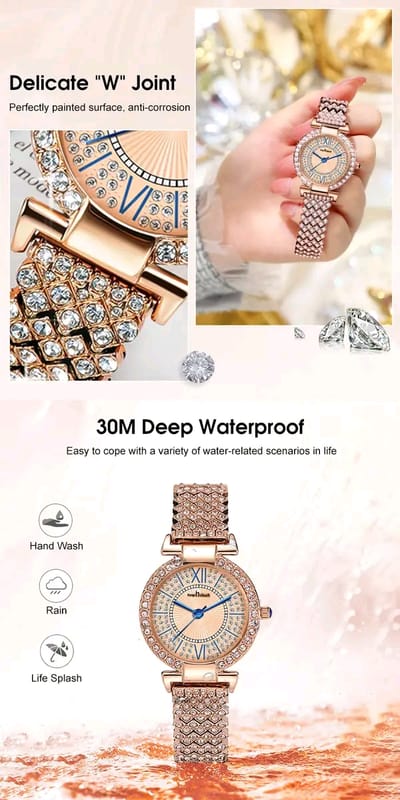 ð¥LouisWill Steel Strap Waterproof Wristwatch_img_4