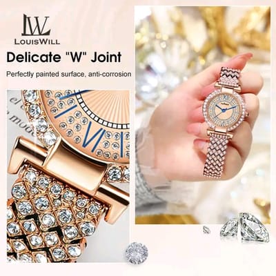 ð¥LouisWill Steel Strap Waterproof Wristwatch_img_6